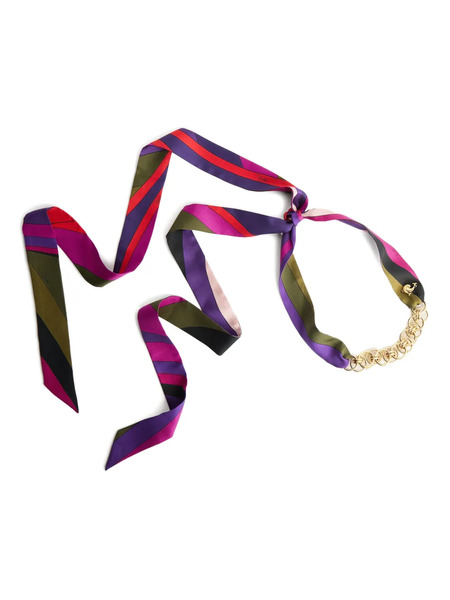  Pucci Collar Con Estampado Iride - Morado 