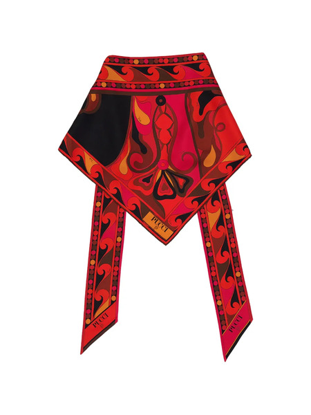  Pucci Fular Con Estampado Orchidee Iride - Rojo 