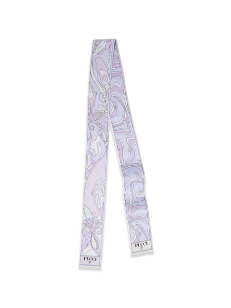  Pucci Fular De Seda Con Estampado Labirinto Orchidee - Morado 