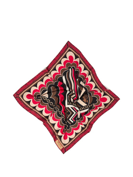  Pucci Fular De Seda Con Estampado Mistrice - Rojo 