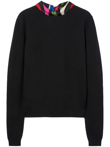  Pucci Jersey Con Estampado Marmo - Negro 