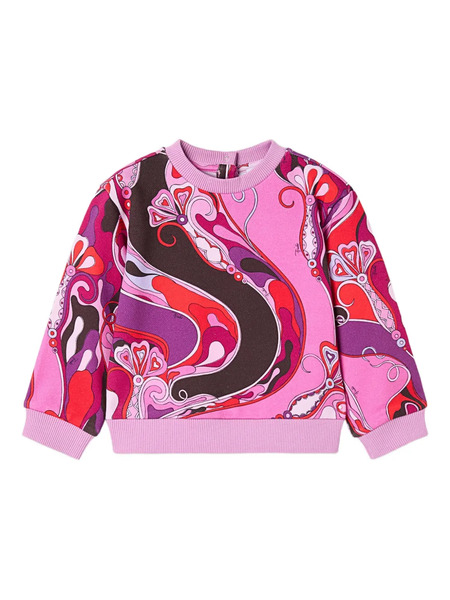  Pucci Junior Camisa Con Estampado De Orquídea - Rosa 