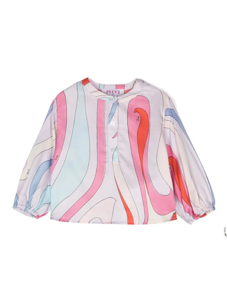  Pucci Junior Camisa Con Estampado Iride - Morado 