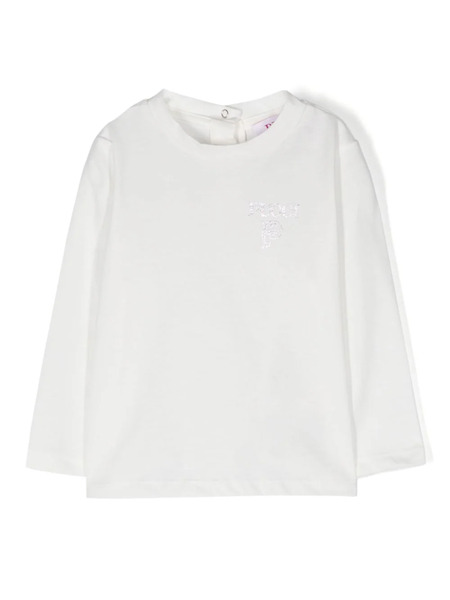  Pucci Junior Camiseta Con Logo Estampado - Blanco 