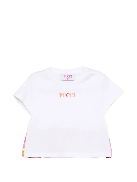  Pucci Junior Camiseta Con Volantes - Blanco 