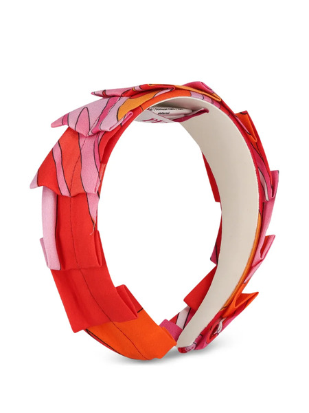  Pucci Junior Diadema Estampada - Rojo 