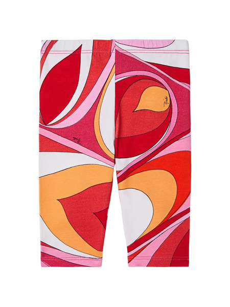  Pucci Junior Leggins Con Estampado Onde - Rojo 
