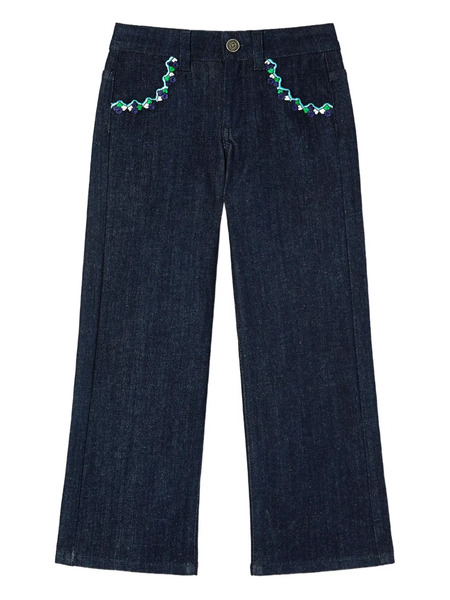  Pucci Junior Vaqueros Bordados - Azul 