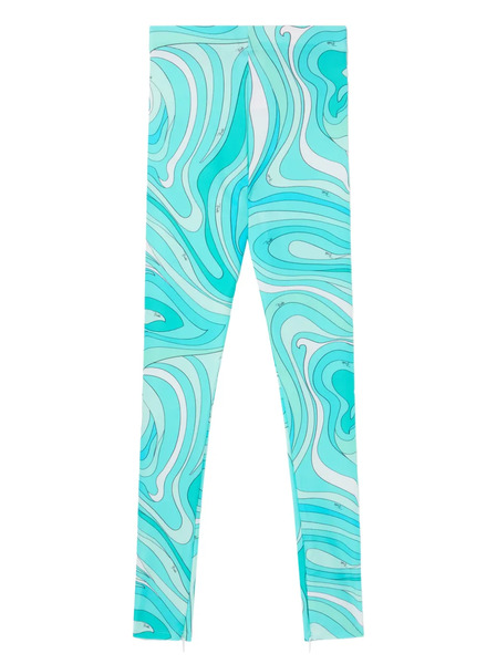  Pucci Leggins Con Estampado Labirinto - Azul 