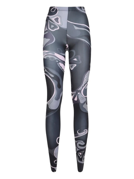  Pucci Medias Con Estampado Orchidee - Negro 