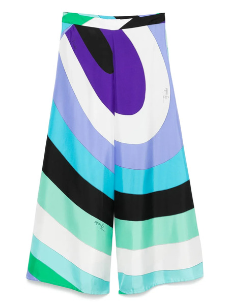  Pucci Pantalones Con Estampado Iride - Azul 