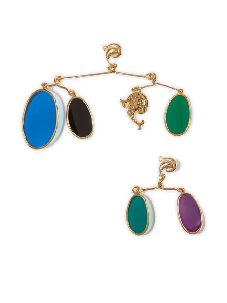  Pucci Pendientes Chandelier - Dorado 