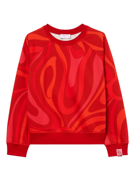  Pucci Sudadera Con Estampado Marmo - Rojo 