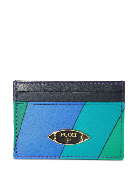  Pucci Tarjetero Con Motivo Iride - Azul 