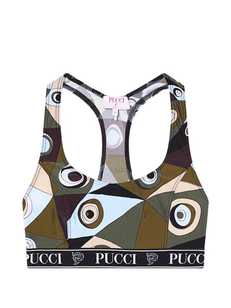  Pucci Top Con Estampado Occhi - Verde 