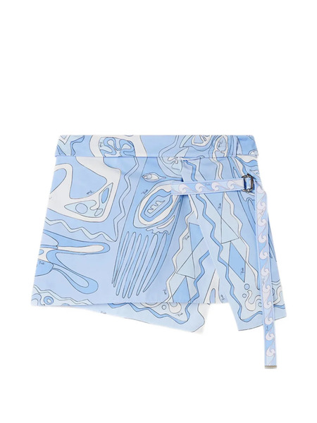  Pucci Top Palabra De Honor Con Estampado Angoli - Azul 