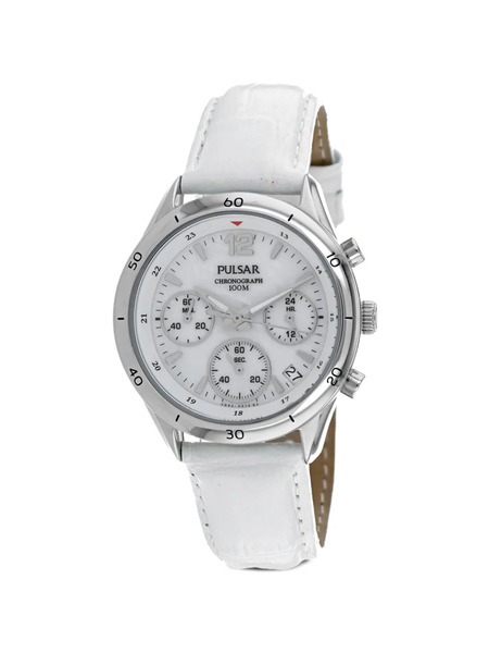  Pulsar Reloj Classic Chronograph De 35 Mm - Blanco 