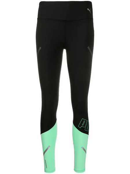  Puma Leggins Con Detalles Fluorescentes - Negro 