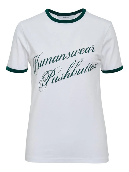  Pushbutton Camiseta Con Logo Estampado - Blanco 