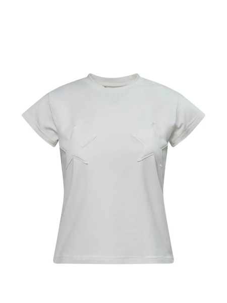  Pushbutton Camiseta Con Parche De Estrella - Blanco 