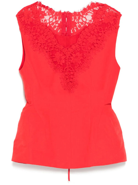  Pushbutton Top Hourglass Sin Mangas - Rojo 