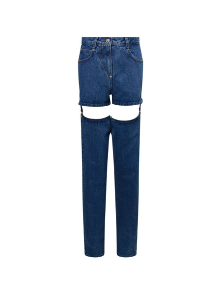  Pushbutton Vaqueros Con Liguero Removible - Azul 