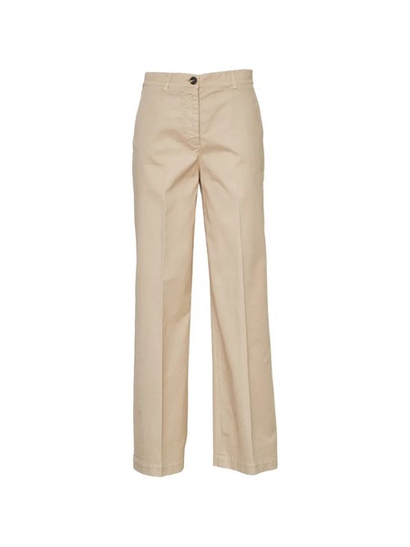  Ql2 Pantalones De Talle Alto - Neutro 