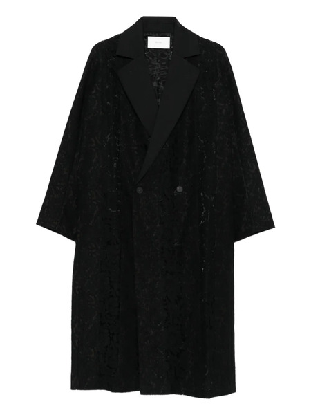  Quetsche Abrigo Con Estampado En Jacquard - Negro 