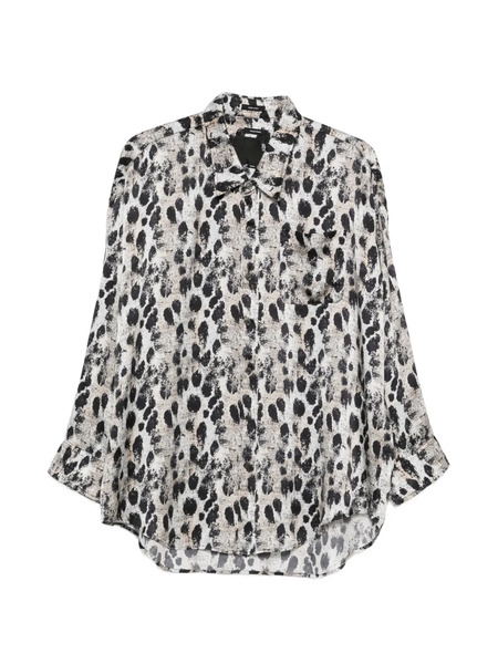  R13 Camisa Drop Neck Con Botones - Neutro 
