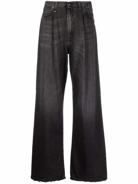  R13 Vaqueros Anchos Ellery - Gris 
