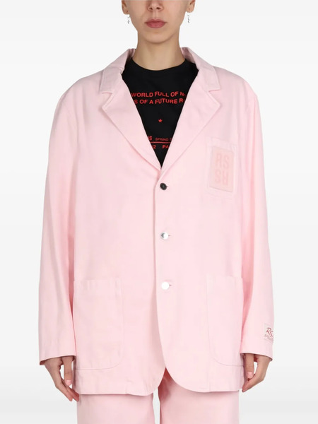  Raf Simons Blazer Con Botones - Rosa 