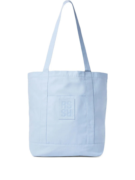  Raf Simons Bolso Shopper De Algodón Con Solapa - Azul 
