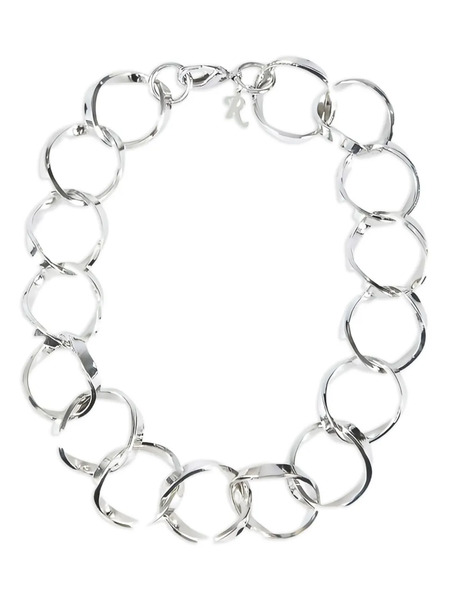  Raf Simons Collar Con Diseño Retorcido - Plateado 