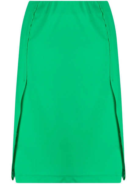  Raf Simons Falda Midi Con Pliegues - Verde 