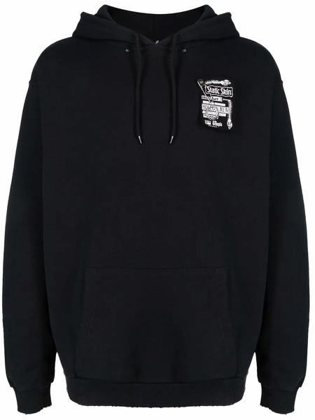 Raf Simons Sudadera Con Capucha Y Parche - Negro 
