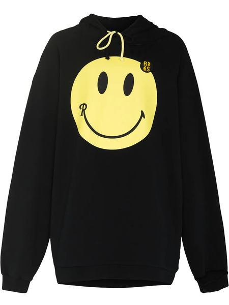  Raf Simons Sudadera Oversize Con Capucha De Raf Simons X Smiley - Negro 