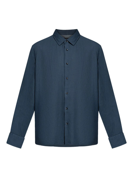  Rag & Bone Camisa Texturizada Con Botones - Azul 