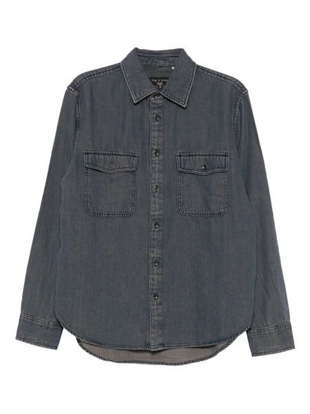  Rag & Bone Camisa Vaquera Con Botones - Azul 