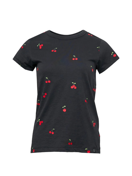  Rag & Bone Camiseta Con Cerezas Estampadas - Negro 