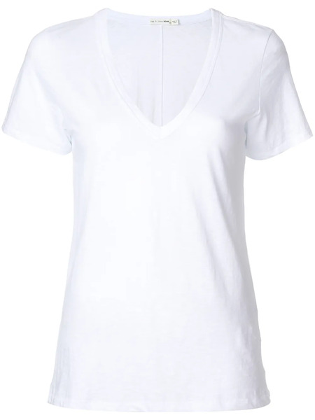  Rag & Bone Camiseta Con Cuello En V - Blanco 