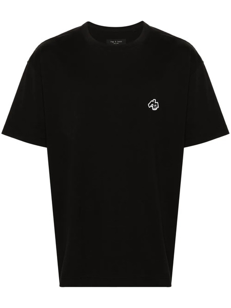  Rag & Bone Camiseta Con Parche Monster - Negro 