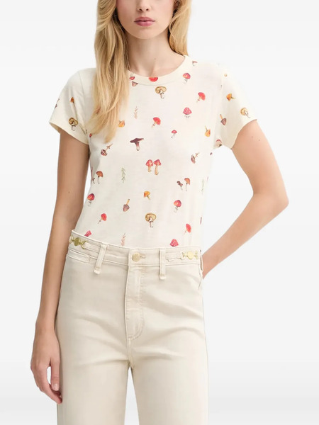  Rag & Bone Camiseta Con Seta Estampada - Neutro 