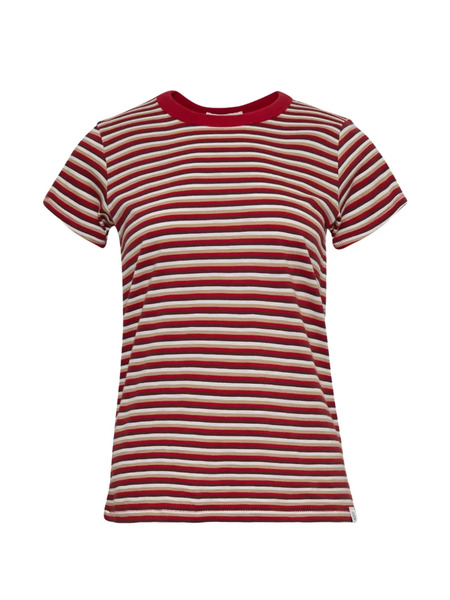  Rag & Bone Camiseta The Slub A Rayas - Rojo 