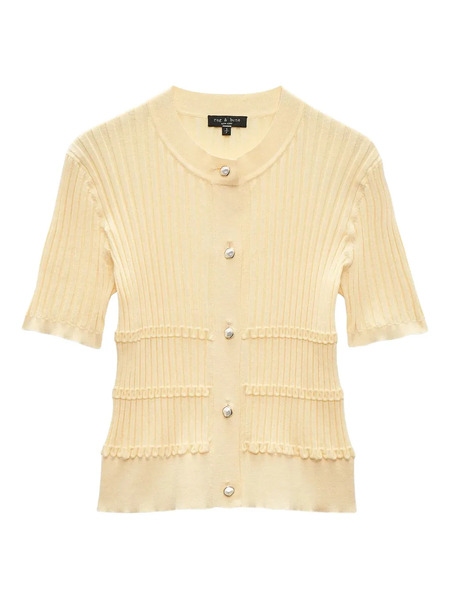  Rag & Bone Cárdigan Stacey De Canalé - Amarillo 
