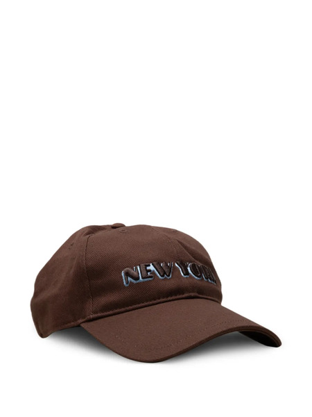  Rag & Bone Gorra Con Bordado New York - Marrón 