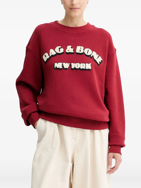  Rag & Bone Sudadera Con Apliques Del Logo - Rojo 