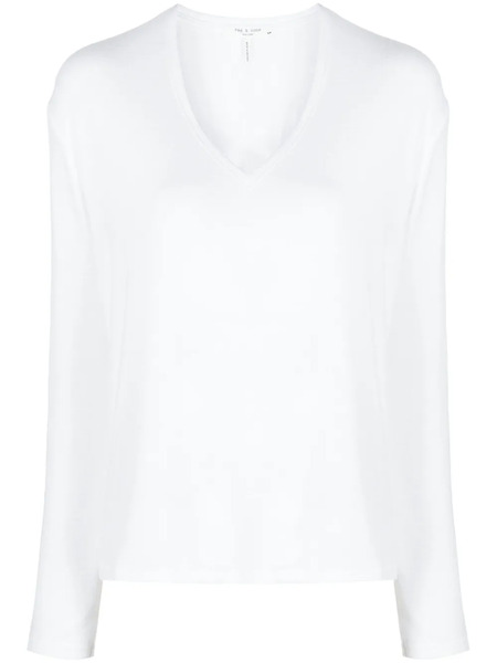  Rag & Bone Sudadera Hudson De Punto Fino - Blanco 