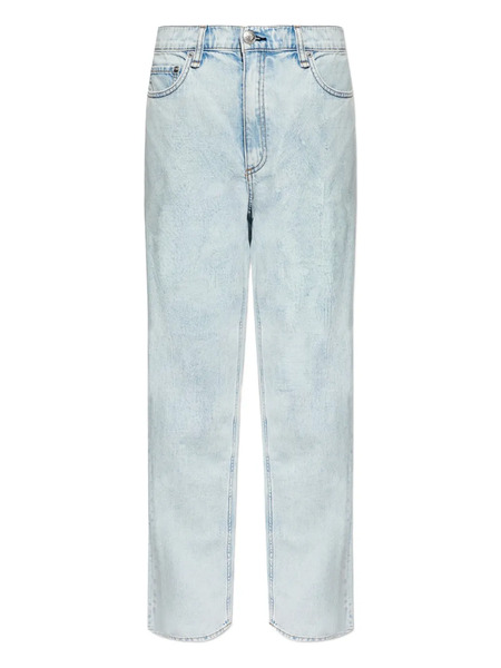  Rag & Bone Vaqueros Con Parche Del Logo - Azul 