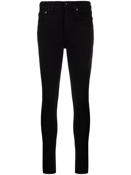  Rag & Bone Vaqueros Slim De Talle Alto - Negro 