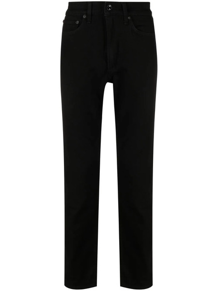  Rag & Bone Vaqueros Slim De Talle Medio - Negro 